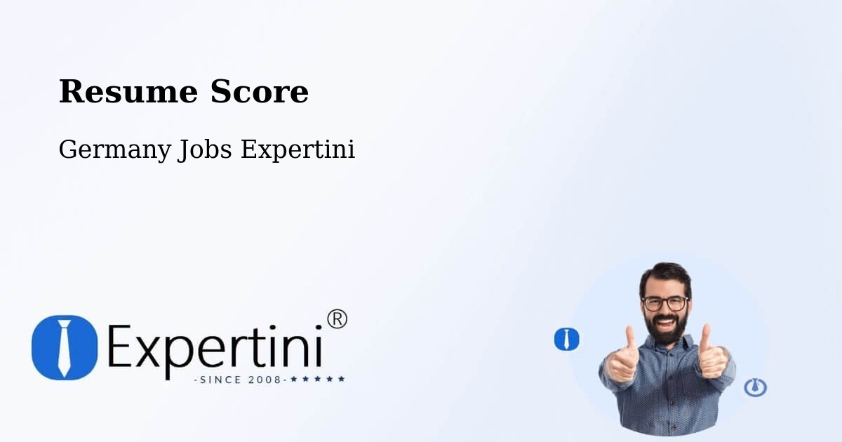 Resume Score & Job Description Match Tool – Berching - Germany Jobs Expertini